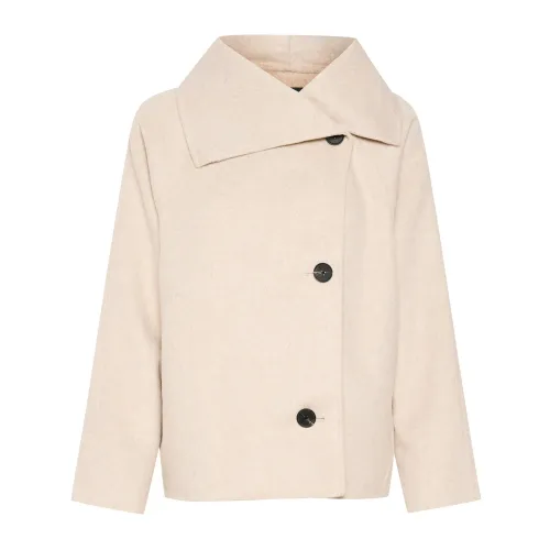 InWear , Stylish Tiaraiw Short Coat Jacket ,Beige female, Sizes: