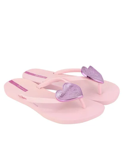 Ipanema Girls Girl's Maxi Heart Beach Shoe in Lilac - Purple
