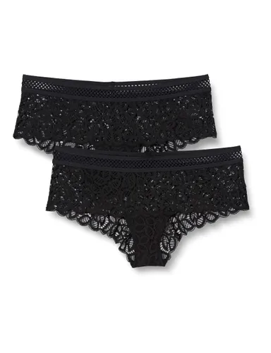 Iris & Lilly Women's Lace Cheeky Hipster Knickers with Trim
