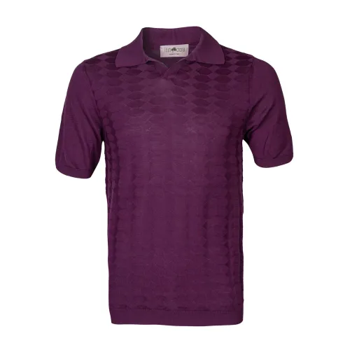 Irish Crone , Slim Fit V-Neck Polo Shirt ,Purple male, Sizes: