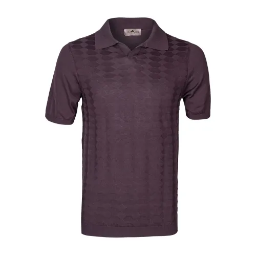 Irish Crone , Slim Fit V-Neck Polo Shirt ,Purple male, Sizes: