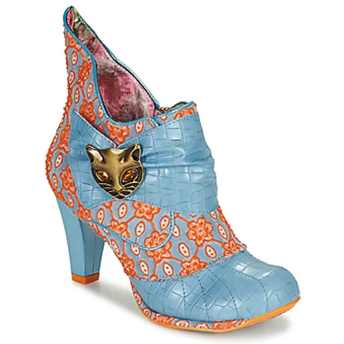 Irregular Choice  MIAOW  women's Low Ankle Boots in Blue