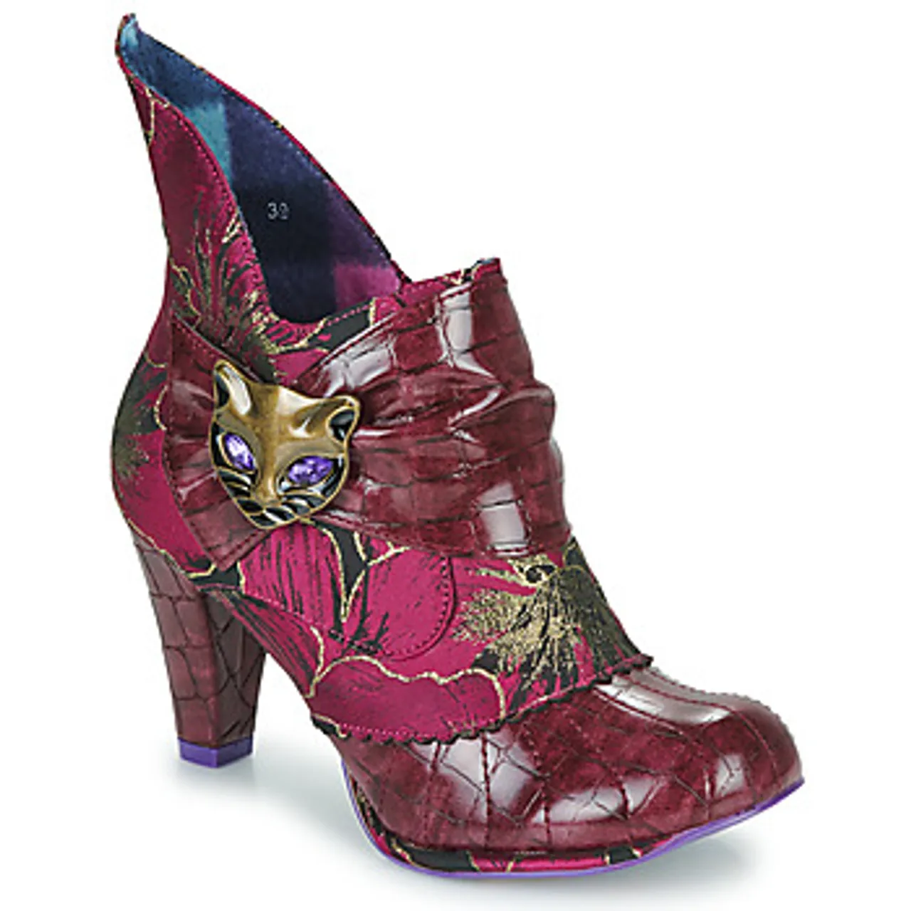Irregular Choice  MIAOW  women's Low Ankle Boots in Pink