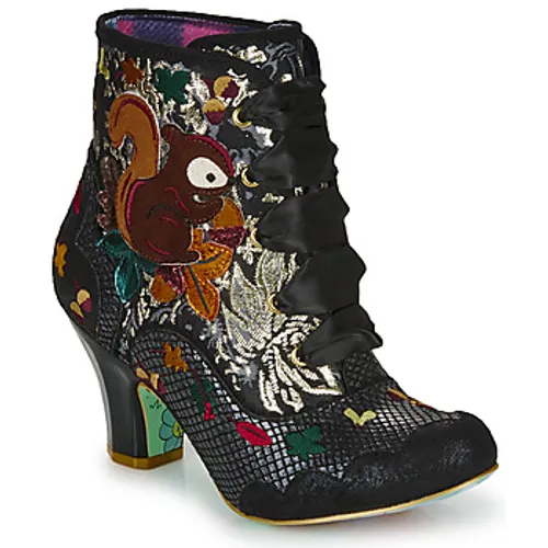 Irregular Choice  SQUIRREL AWAY  women's Low Ankle Boots in Black