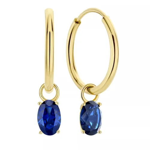 Isabel Bernard Earrings - Baguette Nila 14 karat hoop earrings - multi - Earrings for ladies