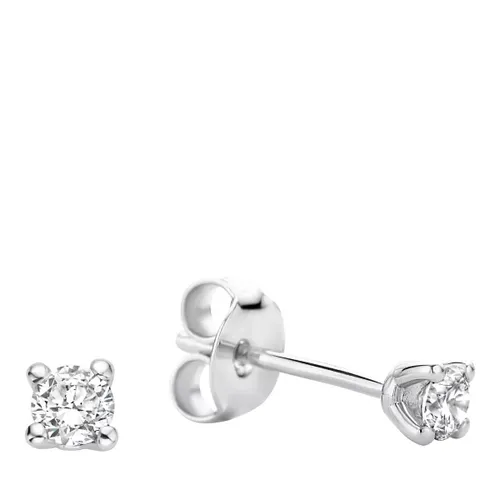 Isabel Bernard Earrings - De la Paix Christine 14 karat ear studs  diamond - silver - Earrings for ladies
