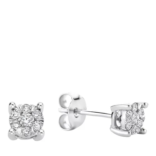 Isabel Bernard Earrings - De la Paix Hanaé 14 karat ear studs  diamond 0.16 - silver - Earrings for ladies
