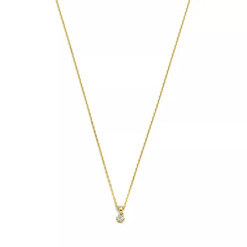 Isabel Bernard Necklaces - De la Paix Emily 14 karat necklace  diamond 0.05 - gold - Necklaces for ladies