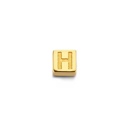 Isabel Bernard Pendants & Charms - H Gold Le Carré Felie 14 Karat Cube Charm - gold - Pendants & Charms for ladies
