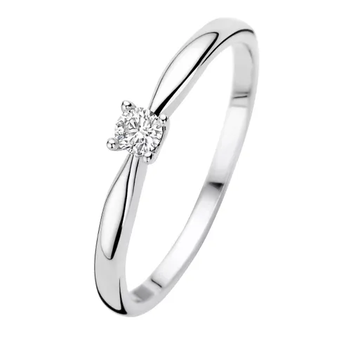 Isabel Bernard Rings - De la Paix Christine 14 karat ring  diamond 0.10 - silver - Rings for ladies