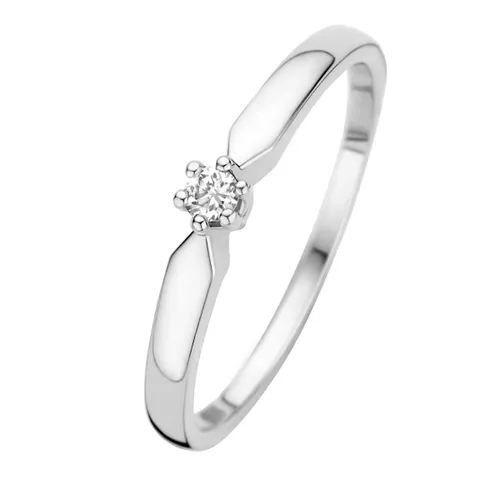 Isabel Bernard Rings - De la Paix Emily 14 karat ring  diamond 0.05 ct - silver - Rings for ladies