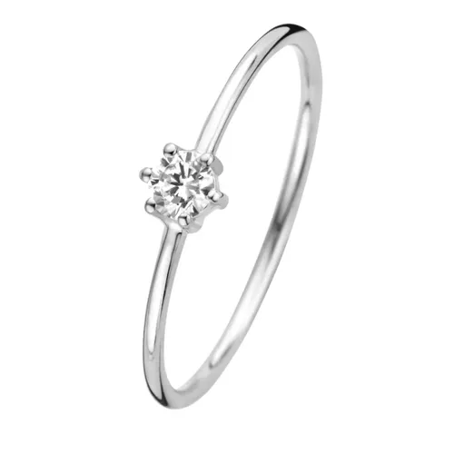 Isabel Bernard Rings - Saint Germain Abelle 14 Karat Ring With Zirconia - silver - Rings for ladies