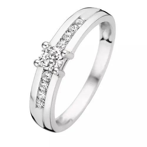 Isabel Bernard Rings - Saint Germain De Rennes 14 Karat Ring With Zirconi - silver - Rings for ladies