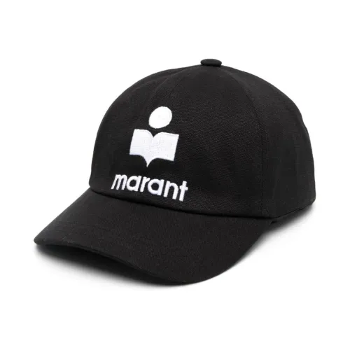 Isabel Marant , Black Ecru Tyron Hat ,Black male, Sizes:
