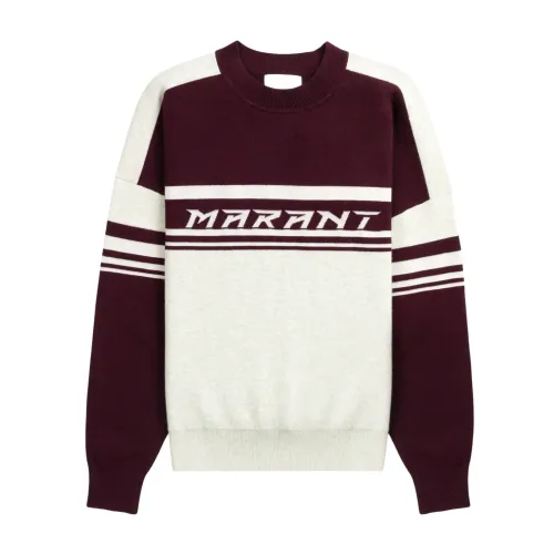 Isabel Marant , Bordeaux Logo Sweaters ,Brown male, Sizes: