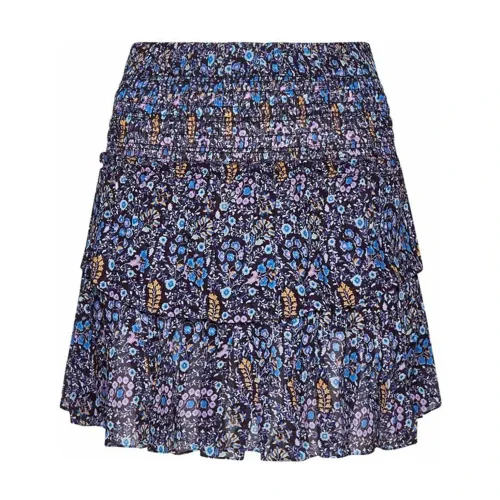 Isabel Marant Étoile , Floral Ruffle Mini Skirt ,Purple female, Sizes: