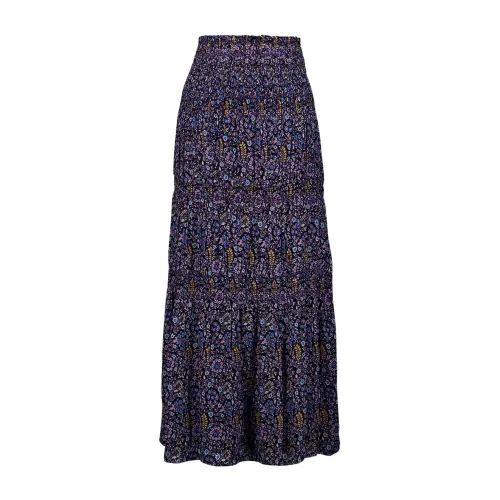 Isabel Marant Étoile , Midi Printed Cotton Skirt ,Purple female, Sizes: