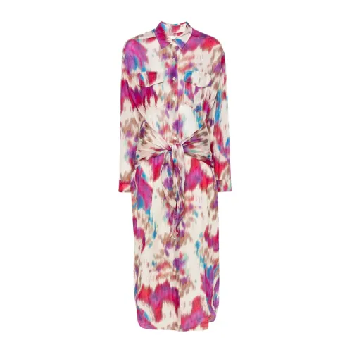 Isabel Marant Étoile , MultiColour Tie-Dye Print Dress ,Multicolor female, Sizes: