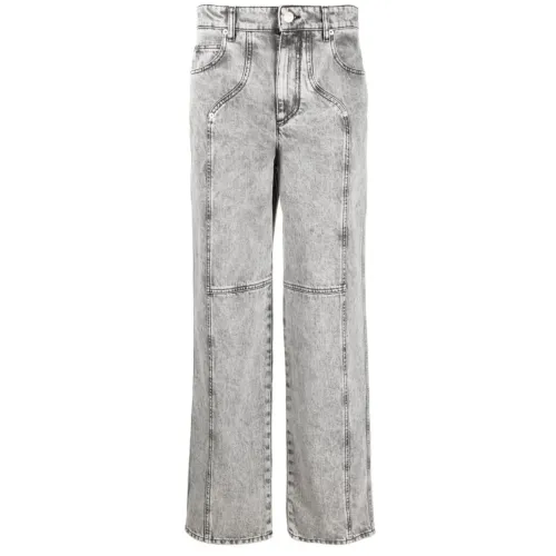 Isabel Marant Étoile , Valeria Pants Light Grey Jeans ,Gray female, Sizes: