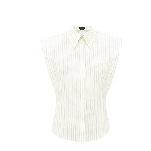 Isabel Marant Étoile , White Silk Sleeveless Shirt ,White female, Sizes: