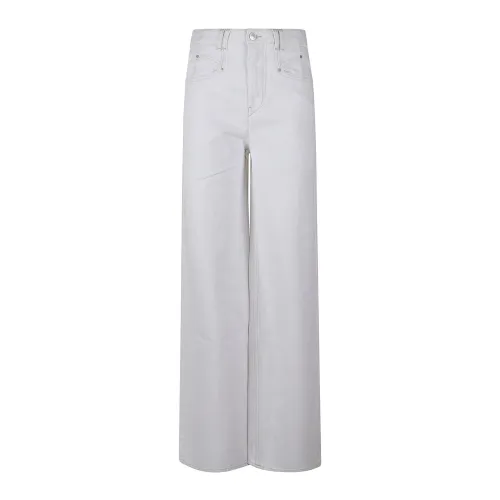 Isabel Marant , Lemony High-Waisted Trousers ,White female, Sizes: