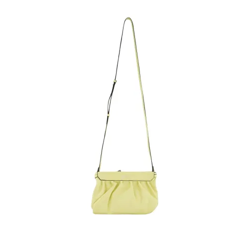 Isabel Marant , Luz Leather Clutch Bag ,Yellow female, Sizes: ONE SIZE
