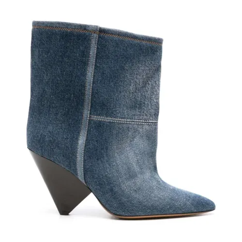 Isabel Marant , Miyako 90mm denim boots ,Blue female, Sizes: