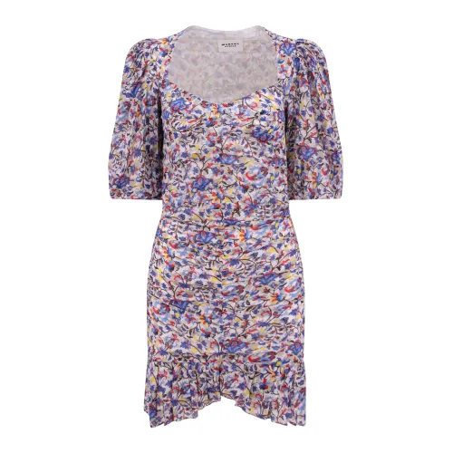 Isabel Marant , Multicolor Dress with Wide Neckline ,Multicolor female, Sizes: