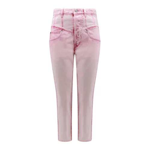 Isabel Marant , Pink High Waist Trousers ,Pink female, Sizes: