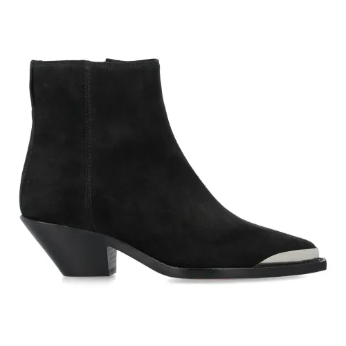 Isabel Marant , Suede Bootie Boots ,Black female, Sizes: