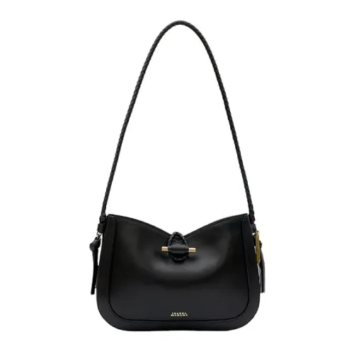 Isabel Marant , Vigo Leather Shoulder Baguette Bag ,Black female, Sizes: ONE SIZE