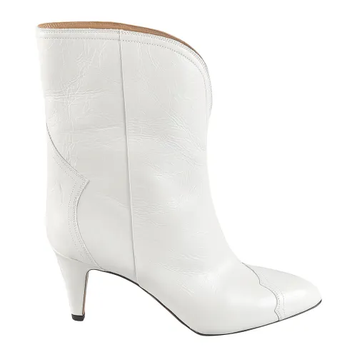 Isabel Marant , White Leather Ankle Boots ,White female, Sizes: