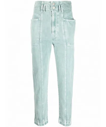 Isabel Marant Womens Tucson Jeans in Blue Cotton
