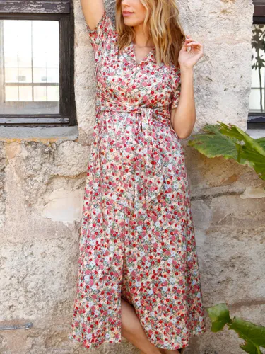 Isabella Oliver Sienna Wildflower Floral LENZINGâ„¢ ECOVEROâ„¢ Maternity Dress, Pink - Pink - Female