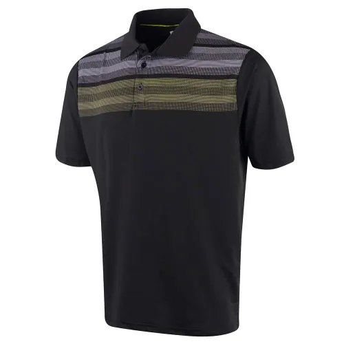 Island GREEN Mens Matrix Print Golf Polo Shirt -