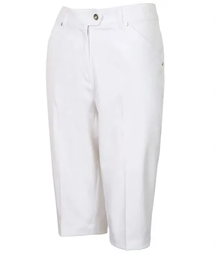 Island GREEN Womens IGLSHO1681SS Bermuda Shorts - White - 18