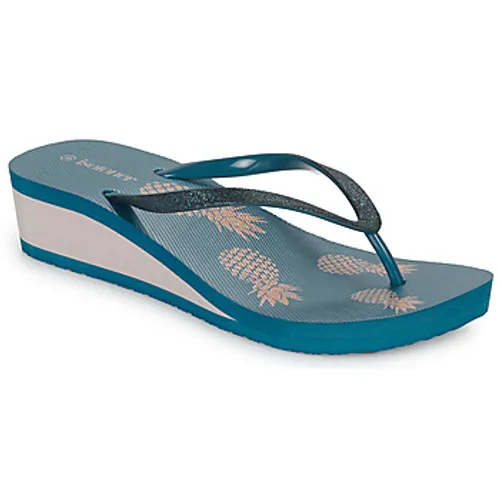 Isotoner  94181  women's Flip flops / Sandals (Shoes) in Blue
