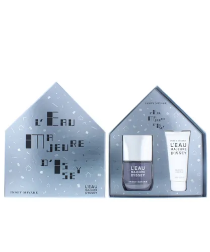 Issey Miyake Mens L'Eau Majeure d'Issey Eau de Toilette 50ml & Shower Gel Set For Him - NA - One Size