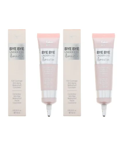 It Cosmetics Womens Bye Bye Under Eye Illumination Waterproof Concealer 30ml - Deep X 2 - One Size