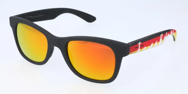 Italia Independent I-I MOD 0090 009.GER Men's Sunglasses Black Size 50
