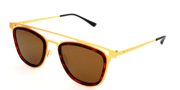 Italia Independent I-I MOD 0250 THIN METAL 120.GLS Women's Sunglasses Yellow Size 48