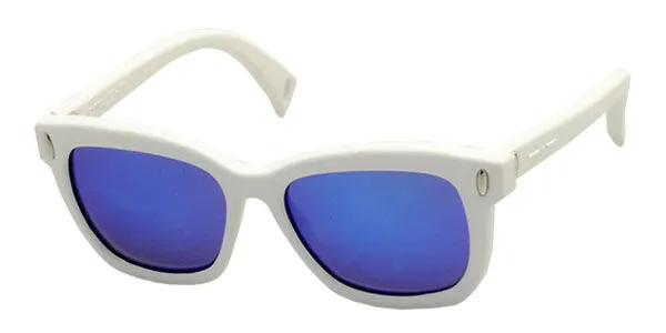Italia Independent II 0011 001.000 Men's Sunglasses White Size 56