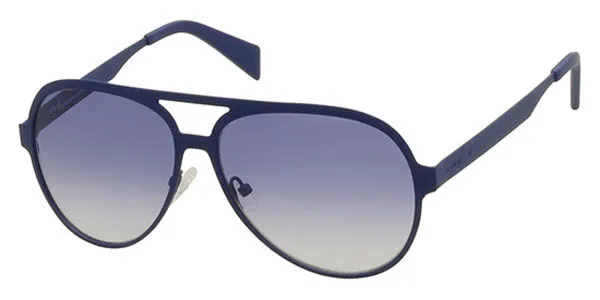 Italia Independent II 0021 022.000 Men's Sunglasses Blue Size 58