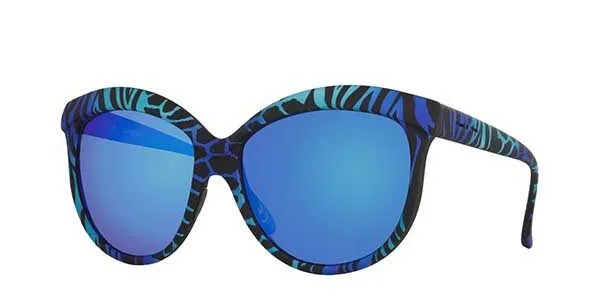 Italia Independent II 0092 ZEF.022 Women's Sunglasses Blue Size 58