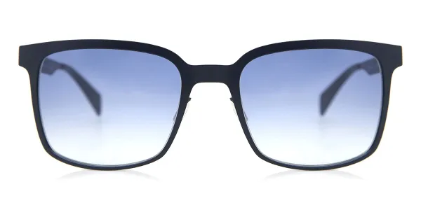 Italia Independent II 0500 021.000 Men's Sunglasses Blue Size 55