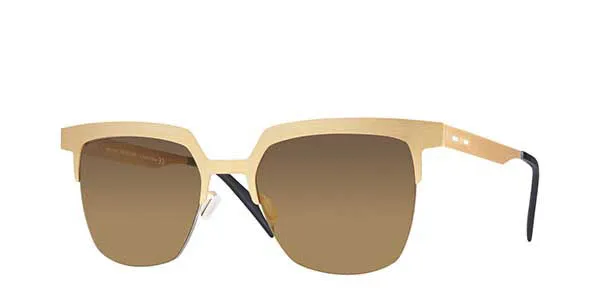 Italia Independent II 0503 120.120 Women's Sunglasses Gold Size 52
