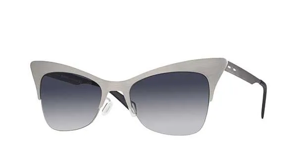 Italia Independent II 0504 075.075 Women's Sunglasses Silver Size 51
