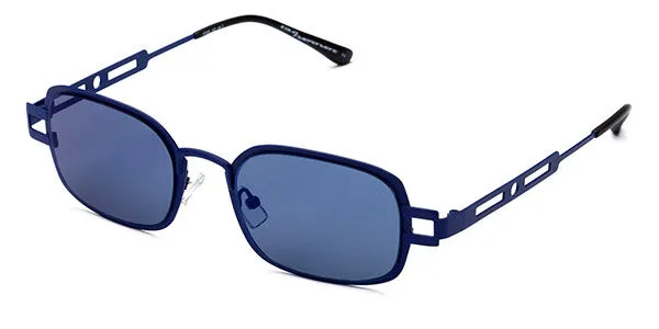 Italia Independent II 0516 021.000 Men's Sunglasses Blue Size 49