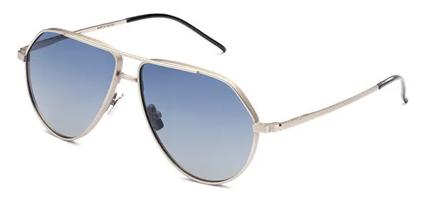 Italia Independent II 05252 075.000 Men's Sunglasses Silver Size 58