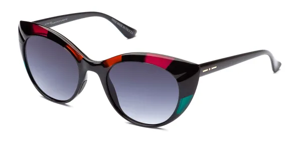 Italia Independent II 0927 036.009 Women's Sunglasses Black Size 51